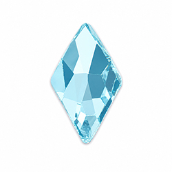Aurora Crystal Flat Back Fancy Stone - Rhombus 10x6MM AQUAMARINE #8002