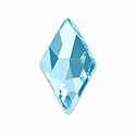 Aurora Crystal Flat Back Fancy Stone - Rhombus 10x6MM AQUAMARINE #8002