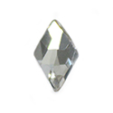 Aurora Crystal Flat Back Fancy Stone - Rhombus 10x6MM CRYSTAL Foiled #0001