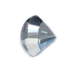 Aurora Crystal Flat Back Fancy Stone - Fan Shell 06MM CRYSTAL Foiled #0001