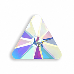 Aurora Crystal Flat Back Fancy Stone - Triangle Rivoli 05MM CRYSTAL AB Foiled #0001AB