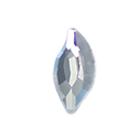 Aurora Crystal Flat Back Fancy Stone - Diamond Leaf 08x4MM CRYSTAL Foiled #0001