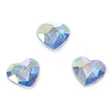 Aurora Crystal Flat Back Fancy Stone - Heart 06MM CRYSTAL AB Foiled #0001AB