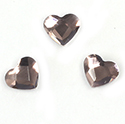 Aurora Crystal Flat Back Fancy Stone - Heart 06MM LIGHT AMETHYST Foiled #6002