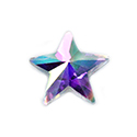Aurora Crystal Flat Back Fancy Stone - Star Rivoli 05MM CRYSTAL AB Foiled #0001AB