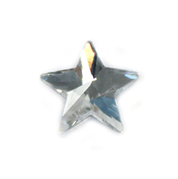 Aurora Crystal Flat Back Fancy Stone - Star Rivoli 10MM CRYSTAL Foiled #0001
