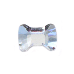 Aurora Crystal Flat Back Fancy Stone - Bow Tie 06x4.5MM CRYSTAL Foiled #0001