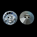 Aurora Crystal Button - 2 Hole - Round 10MM CRYSTAL Foiled #0001

