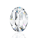Austrian Crystal Point Back Fancy Stone - Oval 06x4MM CRYSTAL Foiled
