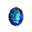 Aurora Crystal Point Back Fancy Stone Foiled - Oval 18x13MM BERMUDA BLUE #0001BBL