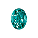 Aurora Crystal Point Back Fancy Stone Foiled - Oval 18x13MM BLUE ZIRCON #8031