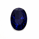Aurora Crystal Point Back Fancy Stone Foiled - Oval 18x13MM DARK INDIGO #7023