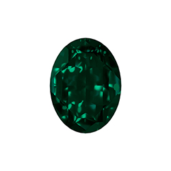 Aurora Crystal Point Back Fancy Stone Foiled - Oval 30x20MM FERN GREEN #9012