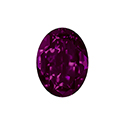 Aurora Crystal Point Back Fancy Stone Foiled - Oval 14x10MM FUCHSIA #5011