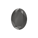 Aurora Crystal Point Back Fancy Stone Foiled - Oval 30x20MM HEMATITE #1131HEM