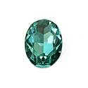 Aurora Crystal Point Back Fancy Stone Foiled - Oval 25x18MM LIGHT AZORE #8005