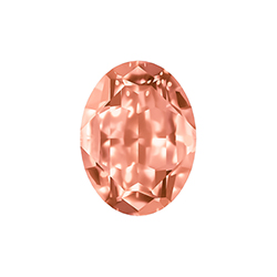 Aurora Crystal Point Back Fancy Stone Foiled - Oval 18x13MM PADPARADSCHA #4031