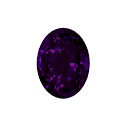Aurora Crystal Point Back Fancy Stone Foiled - Oval 30x20MM PURPLE VELVET #6023