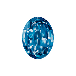 Aurora Crystal Point Back Fancy Stone Foiled - Oval 30x20MM SAPPHIRE #7026