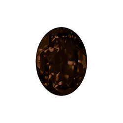 Aurora Crystal Point Back Fancy Stone Foiled - Oval 30x20MM SMOKE TOPAZ #3052