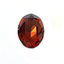 Aurora Crystal Point Back Fancy Stone Foiled - Oval 14x10MM TANGERINE #3056
