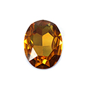 Aurora Crystal Point Back Fancy Stone Foiled - Oval 18x13MM TOPAZ #2021