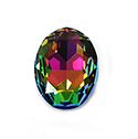 Aurora Crystal Point Back Fancy Stone Foiled - Oval 14x10MM VITRAIL MEDIUM #001VM