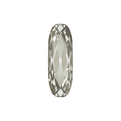 Aurora Crystal Point Back Fancy Stone Foiled - Long Classic Oval 15x5MM MOONLIGHT #0001MON
