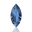 Austrian Crystal Point Back Fancy Stone - Navette 15x7MM MONTANA Foiled
