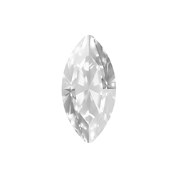 Aurora Crystal Point Back Fancy Stone Foiled - Navette 18x9MM CRYSTAL #0001