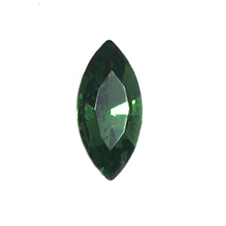 Aurora Crystal Point Back Fancy Stone Foiled - Navette 08x4MM FERN GREEN #9012

