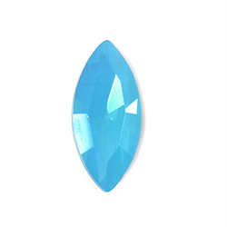 Aurora Crystal Point Back Fancy Stone Foiled - Navette 10x5MM CARIBBEAN BLUE OPAL #8221

