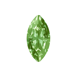 Aurora Crystal Point Back Fancy Stone Foiled - Navette 18x9MM PERIDOT #9013