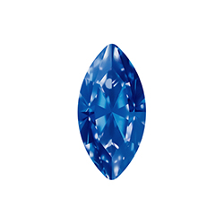 Aurora Crystal Point Back Fancy Stone Foiled - Navette 18x9MM SAPPHIRE #7026

