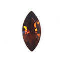 Aurora Crystal Point Back Fancy Stone Foiled - Navette 08x4MM TANGERINE #3056
