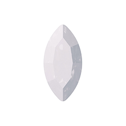 Aurora Crystal Point Back Fancy Stone Foiled - Navette 12X6MM WHITE OPAL #0203