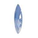 Aurora Crystal Point Back Fancy Stone Foiled - Navette Thin 15x4MM AIR BLUE OPAL #7201
