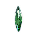 Aurora Crystal Point Back Fancy Stone Foiled - Navette Thin 15x4MM PERIDOT #9013