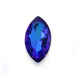 Aurora Crystal Point Back Fancy Stone Foiled - Classical Navette 32x17MM BERMUDA BLUE #0001BBL