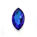 Aurora Crystal Point Back Fancy Stone Foiled - Classical Navette 32x17MM BERMUDA BLUE #0001BBL