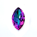 Aurora Crystal Point Back Fancy Stone Foiled - Classical Navette 32x17MM HELIOTROPE #0001HEL 