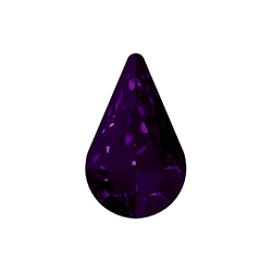 Aurora Crystal Point Back Fancy Stone Foiled - Pearshape 10x6MM PURPLE VELVET #6023