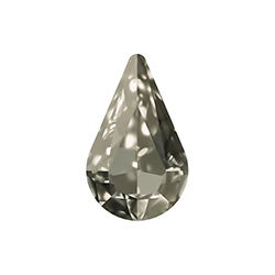 Aurora Crystal Point Back Fancy Stone Foiled - Pearshape 13x8MM CRYSTAL SATIN #0001SAT
