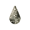 Aurora Crystal Point Back Fancy Stone Foiled - Pearshape 13x8MM CRYSTAL SATIN #0001SAT