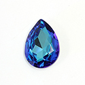 Aurora Crystal Point Back Fancy Stone Foiled - Pearshape Drop 10x7MM BERMUDA BLUE #0001BBL
