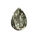 Aurora Crystal Point Back Fancy Stone Foiled - Pearshape Drop 30x20MM BLACK DIAMOND #1021