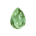 Aurora Crystal Point Back Fancy Stone Foiled - Pearshape Drop 18x13MM CHRYSOLITE #9001