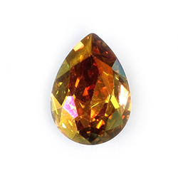 Aurora Crystal Point Back Fancy Stone Foiled - Pearshape Drop 18x13MM CRYSTAL ASTRAL PINK #0001AP