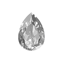 Aurora Crystal Point Back Fancy Stone Foiled - Pearshape Drop 40x30MM CRYSTAL #0001
