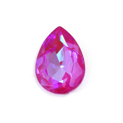 Aurora Crystal Point Back Fancy Stone Foiled - Pearshape Drop 10x7MM CRYSTAL DELITE LOTUS PINK #0401PIDEL
